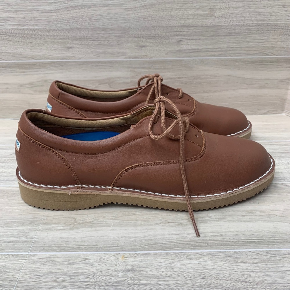 Bold Spirit Brown Leather Lace Up Oxford Shoes 38396 Womens 8.5 B Vintage